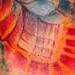 Tattoos - Butterfly and organic flowers on side - 53571